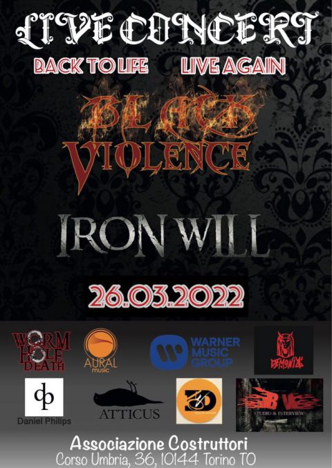 LIVE | 26 marzo | Black Violence a Torino