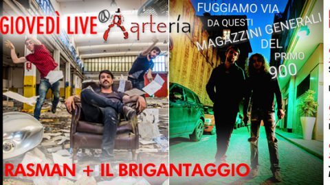 09 NOVEMBRE: UNA SERATA AREASONICA LIVE ESPLOSIVA, SUL PALCO DELL’ARTERĺA SALGONO I RASMAN E IL BRIGANTAGGIO!
